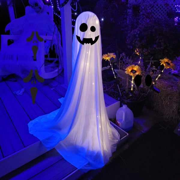 Spooky Ghost Decorations for Front Porch Courtyard