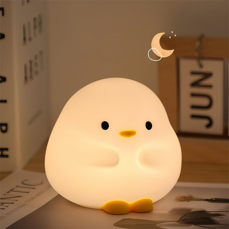 Cute Silicone Duck LED Night Lamp USB Rechargeable