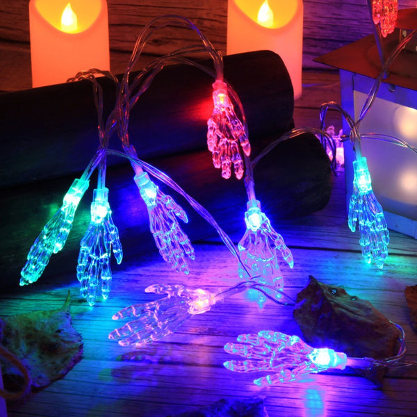 LED String Lights Ghost Hand For Halloween