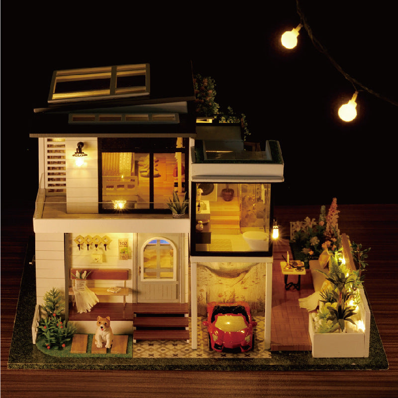 3d Three-dimensional Puzzle Handmade Diy Cottage Model