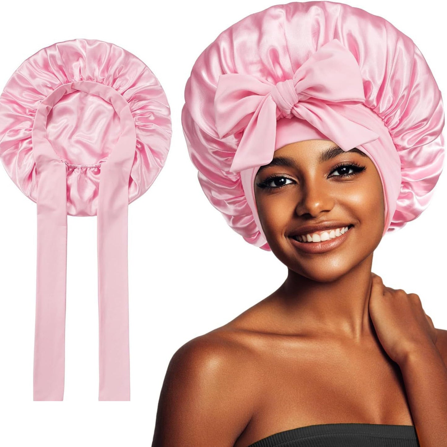 New Double Layer Hair Sleeping Bonnet