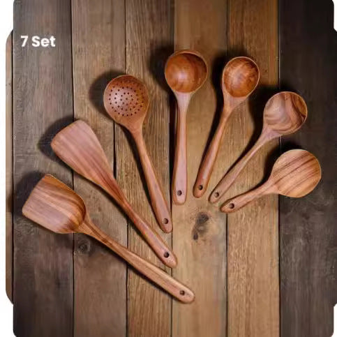 Wooden Spatula Cookware Kitchenware Set