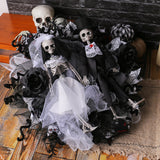 Halloween Skull Bride & Groom Garland