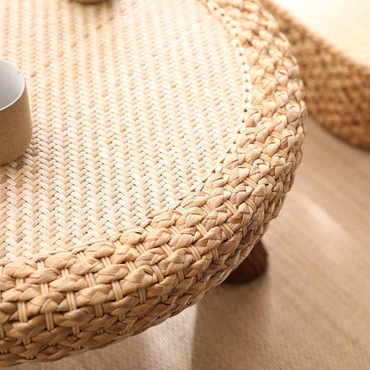 Handmade Rattan Round Bay Window Coffee Table