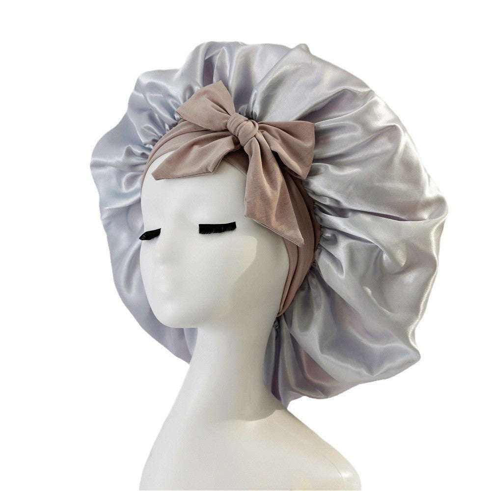 New Double Layer Hair Sleeping Bonnet