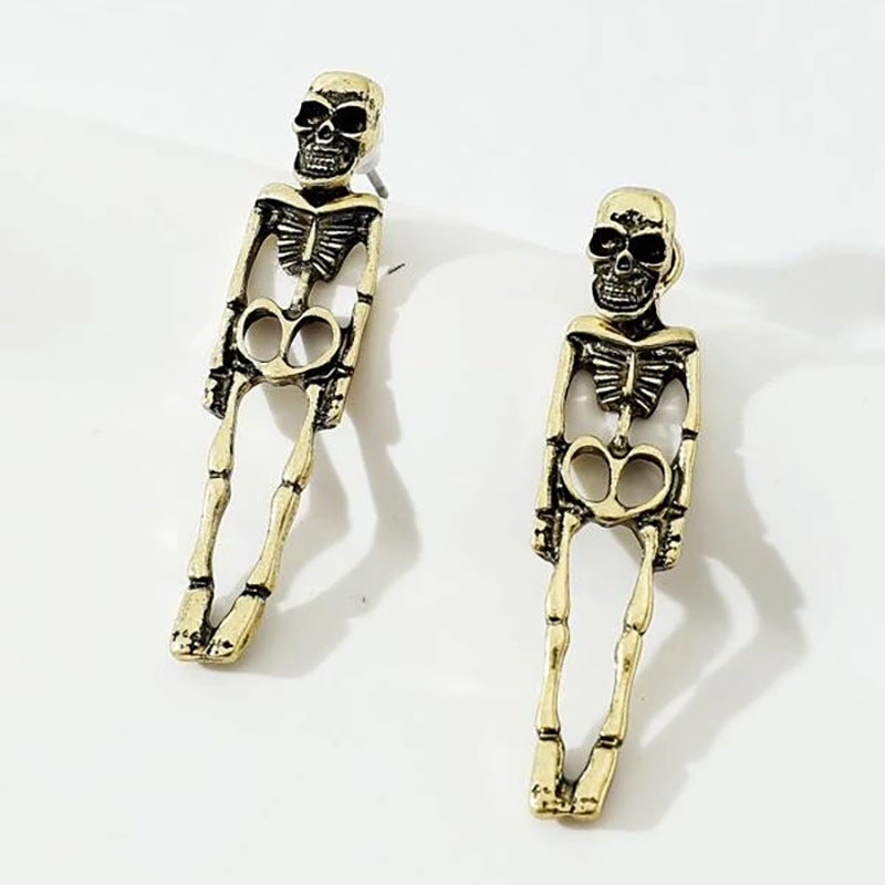 Halloween Skull Simulation Detachable Stud Earrings