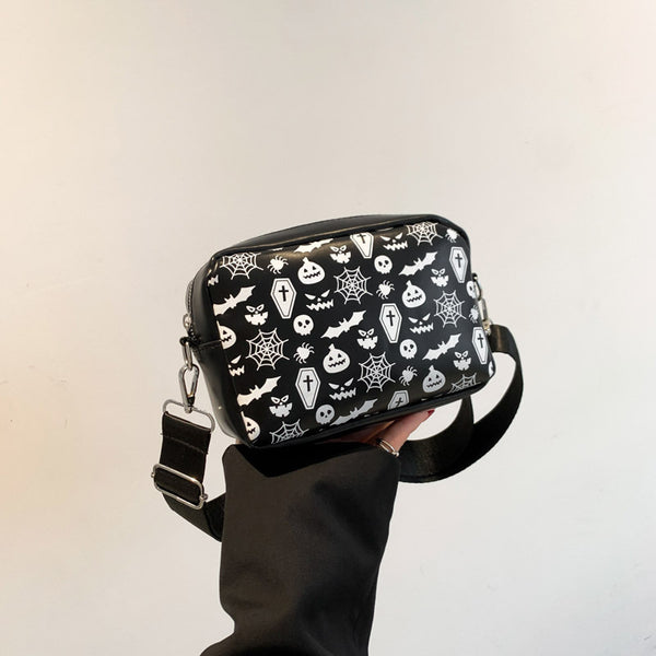 Halloween Printed Small Crossbody Bag