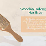 All Natural Wooden Detangling Hair Brush - JDrop.Shop