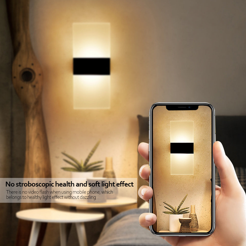 Indoor USB Charging Touch Wall Lamp