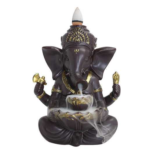 Buddha Elephant Ceramic Ornaments Incense Burner