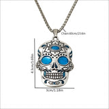 Day of the Dead Luminous Skull Necklace