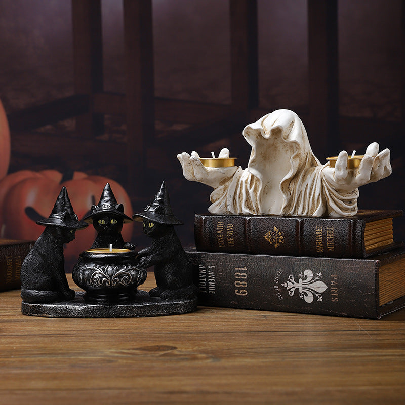 Halloween Candlestick Table Decorative Ornaments