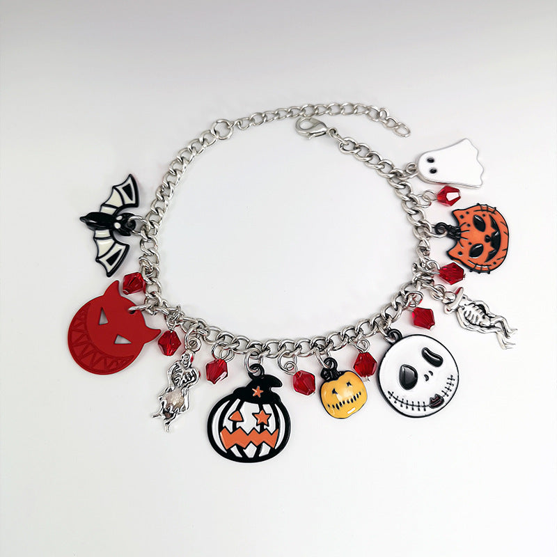 Halloween Pumpkin Skull Ghost Bracelet