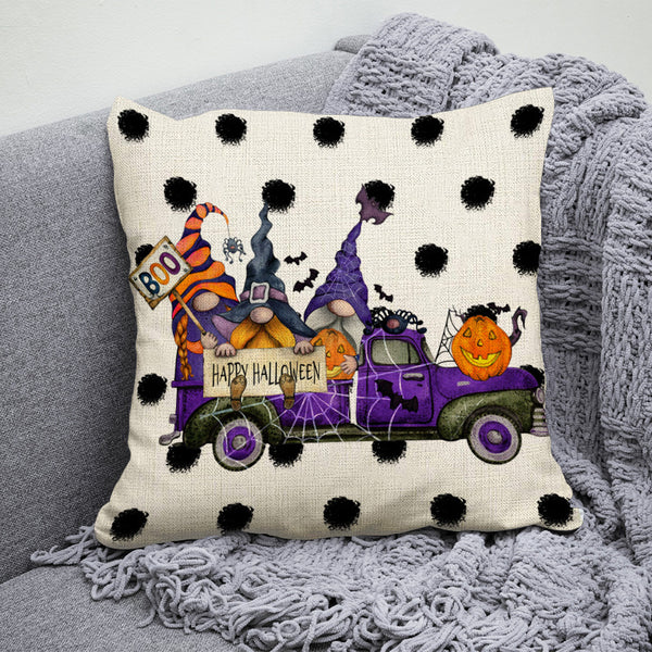 Halloween Linen Printed Pillowcase Household