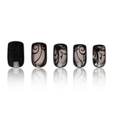 Black Floral Nail Art Set - JDrop.Shop