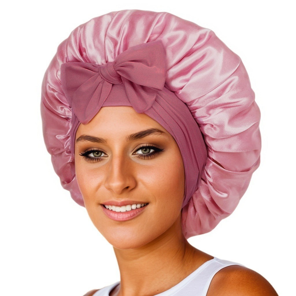 New Double Layer Hair Sleeping Bonnet