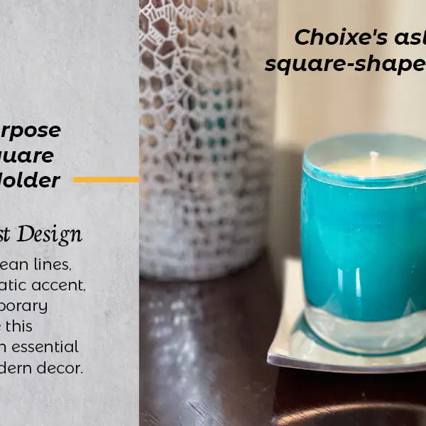 Multi-Purpose Wavy-Square Candle Holder