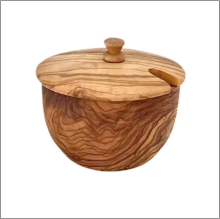 Mediterranean Olive Wood Canister