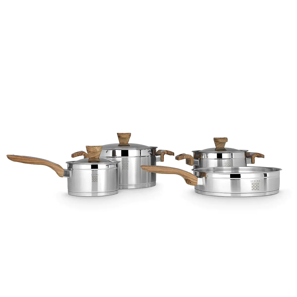 Serenk Definition Stainless Steel 7 Pieces Cookware Set