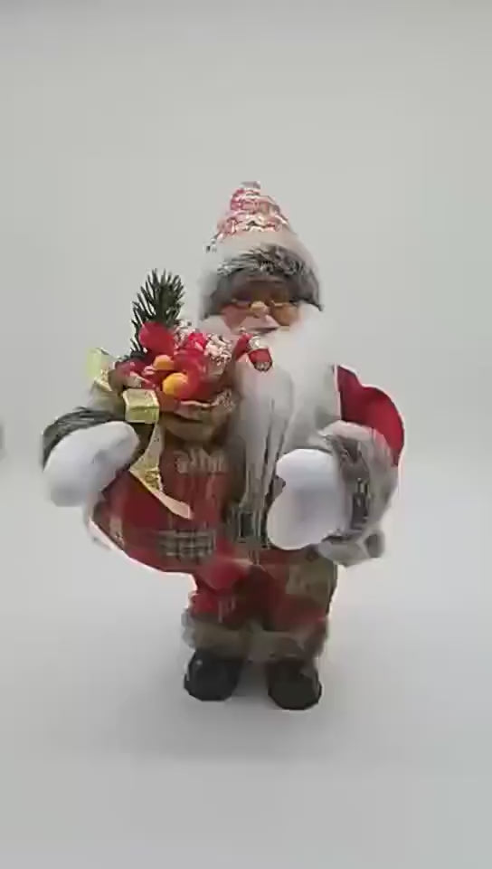 30CM Electric Music Santa Claus Doll Ornaments