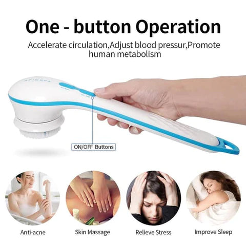 Body Brush Skin Massager - 5 Attachments - JDrop.Shop