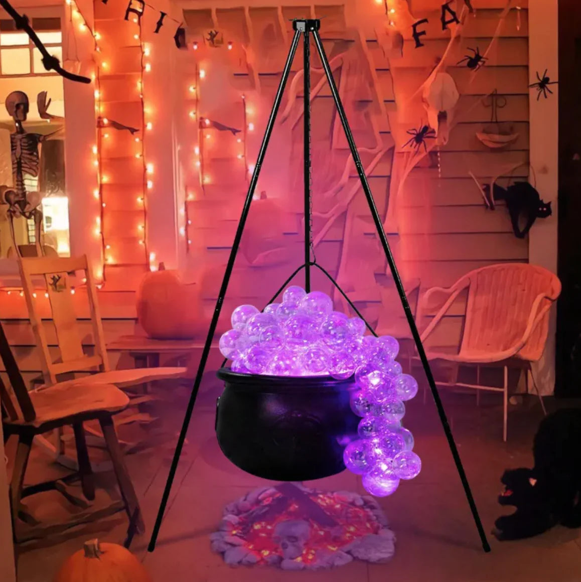 DIY Bubble Cauldron Halloween Decoration Set