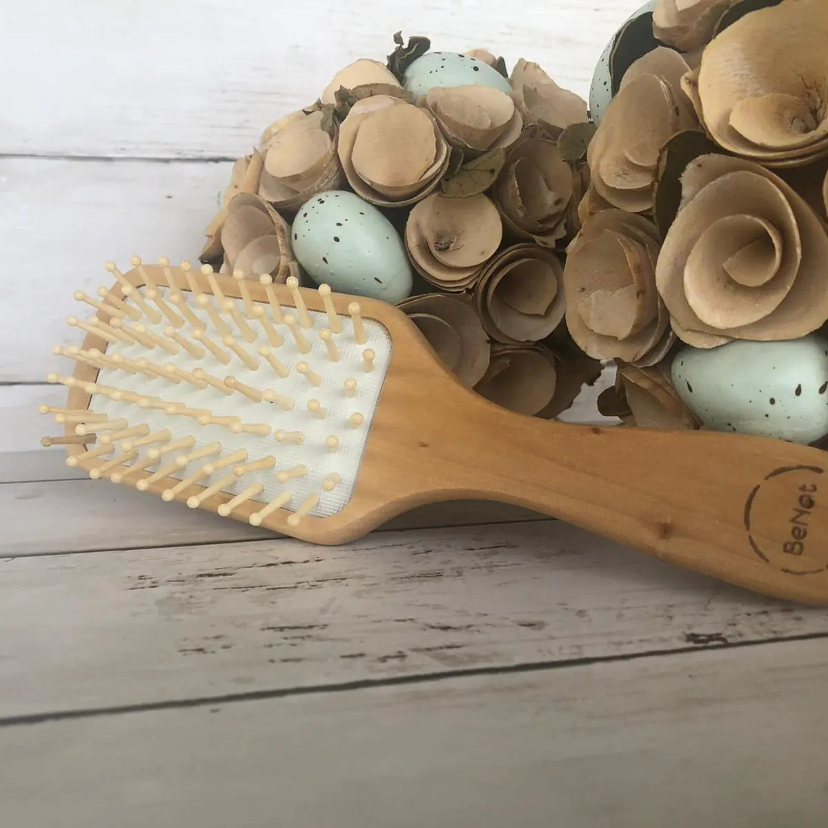 All Natural Wooden Detangling Hair Brush - JDrop.Shop