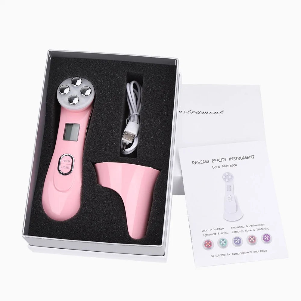 Facial 5-In-1 LED Skin Tightening Beauty - JDrop.Shop