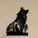 Halloween Black Wolf Wall Decoration