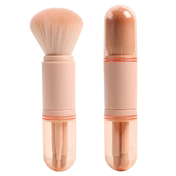 Retractable Mini Makeup Brush Set 4-in-1: Eye and Skin Tone Brushes - JDrop.Shop